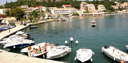 Kassiopi - a fishing village on north-eastern coast of Corfu off